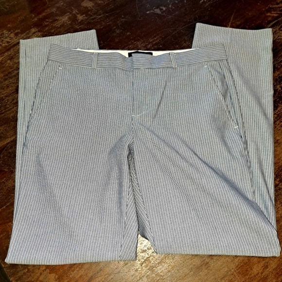Banana Republic Striped Ryan Slim Straight Dress Pants Women's Size 6 - Picture 7 of 12